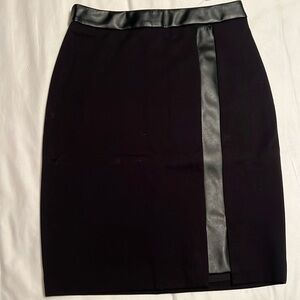 WHBM skirt with faux leather accents - size 2